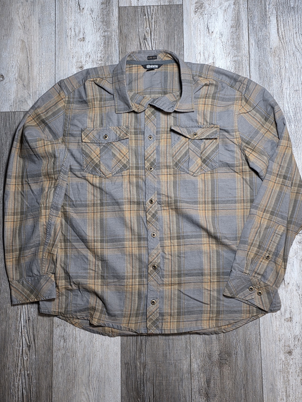 Sherpa Adventure Gear Men's Ramoche Plaid Longsleeve Button-down Shirt Sz XL